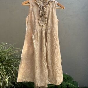 ABS ruffle neck dress